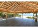 Beach pavilion with seating and a clear view of the beach at 20 Whispering Sands Dr # 1201, Sarasota, FL 34242