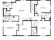 Upstairs floor plan showcasing bedrooms, baths, laundry and Gathering room layout at 2655 Bay St, Sarasota, FL 34237