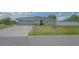 Charming single-story home with a manicured lawn and grey garage at 4037 Wooley Ave, North Port, FL 34287