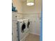Convenient laundry area features newer appliances and storage at 4217 N Chamberlain E Blvd, North Port, FL 34286