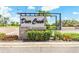 Deer Creek on Palmer Ranch community sign with lush landscaping and beautiful entry at 4625 Deer Creek Blvd, Sarasota, FL 34238
