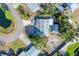 Overhead aerial shot showcasing the home, pool, backyard, and neighborhood at 4907 4Th Avenue Nw Cir, Bradenton, FL 34209