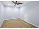 Bonus room with neutral walls, ceiling fan and carpeted floors is ready for anything you can dream up! at 5237 Blossom Cv, Lakewood Ranch, FL 34211