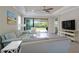 Bright living room with an access to the lanai and an open layout with a seamless flow at 5301 Bartolomeo St, Sarasota, FL 34238