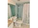 Bathroom with shower and updated fixtures at 6430 Sun Eagle Ln # 203, Bradenton, FL 34210