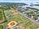 Local baseball fields showcase a beautiful view of the homes and neighborhoods surrounding them at 748 Soundview Dr, Palm Harbor, FL 34683