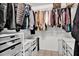 Walk-in closet with wire shelving and drawers for ample storage space at 748 Soundview Dr, Palm Harbor, FL 34683