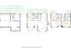 Detailed floor plan showing layout of the home with garage, bedrooms, and living areas at 748 Soundview Dr, Palm Harbor, FL 34683