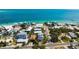 Aerial shot of charming neighborhood near the beach at 802 N Bay Blvd, Anna Maria, FL 34216