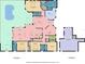 Detailed floorplan of the house, highlighting the layout of rooms, including bedrooms, living spaces, and a pool at 8103 Snowy Egret Pl, Bradenton, FL 34202