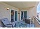 Relaxing balcony space for enjoying beautiful views at 845 Benjamin Franklin Dr # 302, Sarasota, FL 34236