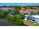 Waterfront living in this condo community featuring a pond, lush landscaping, and city views at 850 S Tamiami Trl # 431, Sarasota, FL 34236