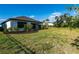 Spacious backyard showcasing well-maintained lawn and landscaping, perfect for outdoor enjoyment at 10171 Milky Way Cir, Sarasota, FL 34241