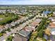 Aerial view of homes in a community featuring scenic lakes and lush landscaping at 11508 Griffith Park Ter, Bradenton, FL 34211