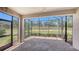 Screened lanai with brick pavers overlooking green space and providing a relaxing outdoor living area at 12619 Sorrento Way, Bradenton, FL 34211