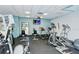 Community gym featuring modern exercise equipment and plenty of space for workouts at 2045 Gulf Of Mexico Dr # M1-207, Longboat Key, FL 34228