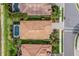Aerial view of home with pool at 212 River Enclave Ct, Bradenton, FL 34212
