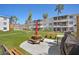 A picnic table and grill provide outdoor dining options for residents at 2207 Sunset Dr # E5, Bradenton, FL 34207
