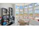 Breakfast nook with large windows providing natural light and panoramic city views at 235 Cocoanut Ave # 108B, Sarasota, FL 34236