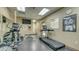 Community gym with cardio machines, weights, and fitness equipment at 235 Cocoanut Ave # 108B, Sarasota, FL 34236
