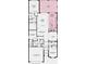 Detailed floorplan showcasing the layout of the home, including the primary suite, lanai, and two car garage at 3607 Santa Caterina Blvd, Bradenton, FL 34211