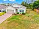 Aerial view of a single-story home, showcasing its roofline and lot at 3924 Candia Ave, North Port, FL 34286