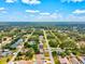 Expansive aerial view showcasing a peaceful residential area with lush trees and neatly arranged houses at 3924 Candia Ave, North Port, FL 34286