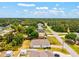 Neighborhood aerial view highlighting well-maintained homes and lush greenery on a sunny day at 3924 Candia Ave, North Port, FL 34286