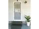Close up view of the home's entrance at 415 Oakwood W Blvd, Sarasota, FL 34237
