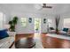 Bright living room with hardwood floors and seamless access to outdoor space at 508 Howard Ct, Sarasota, FL 34236