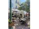 Charming outdoor restaurant with ample seating and cozy fireplace at 508 Howard Ct, Sarasota, FL 34236