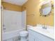 Full bathroom features a shower-tub combination, and vanity with storage at 642 N Jefferson Ave # 13, Sarasota, FL 34237