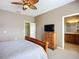 Comfortable main bedroom with walk-in closet and en-suite bathroom at 7346 Skybird Rd # 417, Bradenton, FL 34209