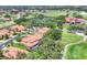 Residential homes aerial view with golf course and clubhouse amenities at 7551 Calle Facil, Sarasota, FL 34238