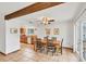 Open floor plan with kitchen view from the dining room at 8160 Glenbrooke Ct, Sarasota, FL 34234
