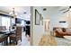 Open floorplan seamlessly connects the dining area and kitchen, creating a spacious living space at 1010 68Th Nw St, Bradenton, FL 34209