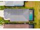 Stunning aerial view of the backyard pool and lanai; screened in for your enjoyment and privacy at 13169 Steinhatchee Loop, Venice, FL 34293
