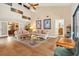 Elegant living room with high ceilings and comfortable seating at 140 Cowpen Ln, Sarasota, FL 34240