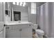 This bathroom has a white vanity, hard surface counter and neutral walls at 1542 Ormond Ter, Parrish, FL 34219