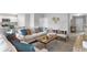 Bright living room featuring neutral furniture, an area rug, and large windows at 155 Swift St, Port Charlotte, FL 33954