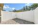 Fully fenced patio with paved flooring provides a private outdoor space at 203 28Th W St, Palmetto, FL 34221