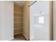 Bright bedroom closet features shelving and neutral carpeting for comfortable living at 20316 Natures Corner Dr, Tampa, FL 33647