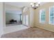 Open-concept foyer with stylish tile flooring and a view into the adjacent living spaces at 20316 Natures Corner Dr, Tampa, FL 33647