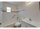 Bathroom featuring a shower-tub combo and bright white sink and vanity at 2411 5Th Avenue E Dr, Palmetto, FL 34221