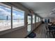 Bright hallway with pool view, door to patio and tables and chairs to the right at 4102 Lakewood Ave, Bradenton, FL 34208