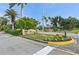A view of the community entrance with landscaping, plants and signage at 4254 Vicenza Dr # B, Venice, FL 34293