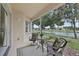 Enjoy tranquil water views from this screened-in patio, complete with seating for outdoor relaxation at 4254 Vicenza Dr # B, Venice, FL 34293