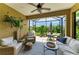 Comfortable outdoor patio area perfect for relaxation, featuring stylish furnishings and serene views of the backyard at 4416 Amalfi Ave, Sarasota, FL 34243