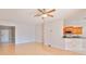 Open living space connects to kitchen and entry foyer at 4627 56Th E Dr, Bradenton, FL 34203