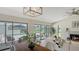 Bright open-concept living and dining area overlooking the pool and backyard at 4812 Greywood Ln, Sarasota, FL 34235